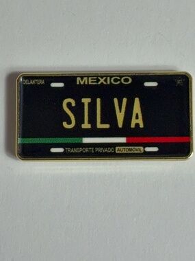 Mexico Flag Silva Name License Plate Hat Pin Pins Hats Bag Fitted New Era Hatpin
